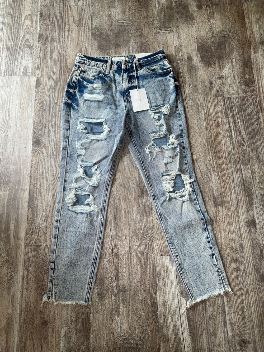 KanCan Distressed Light Blue Boyfriend Jeans